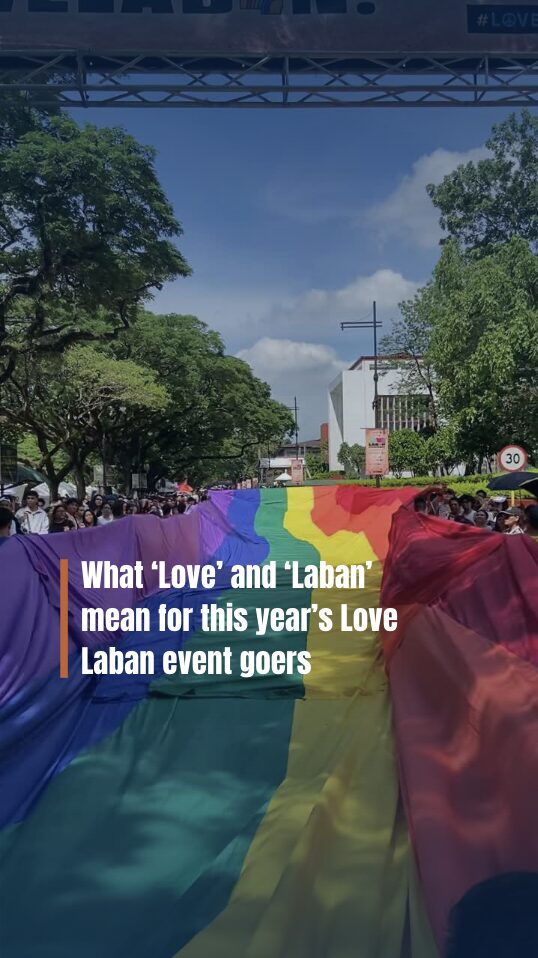 What ‘love’ and ‘laban’ mean for the Pride event attendees